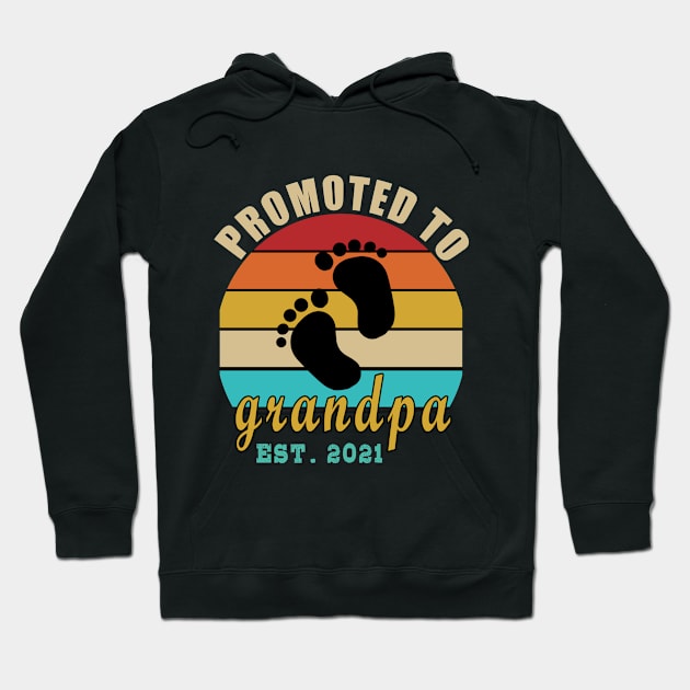 promoted to grandpa 2021 Hoodie by DESIGNSDREAM